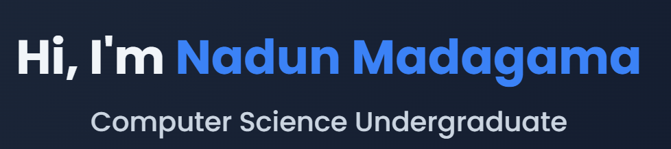 Personal Portfolio Website